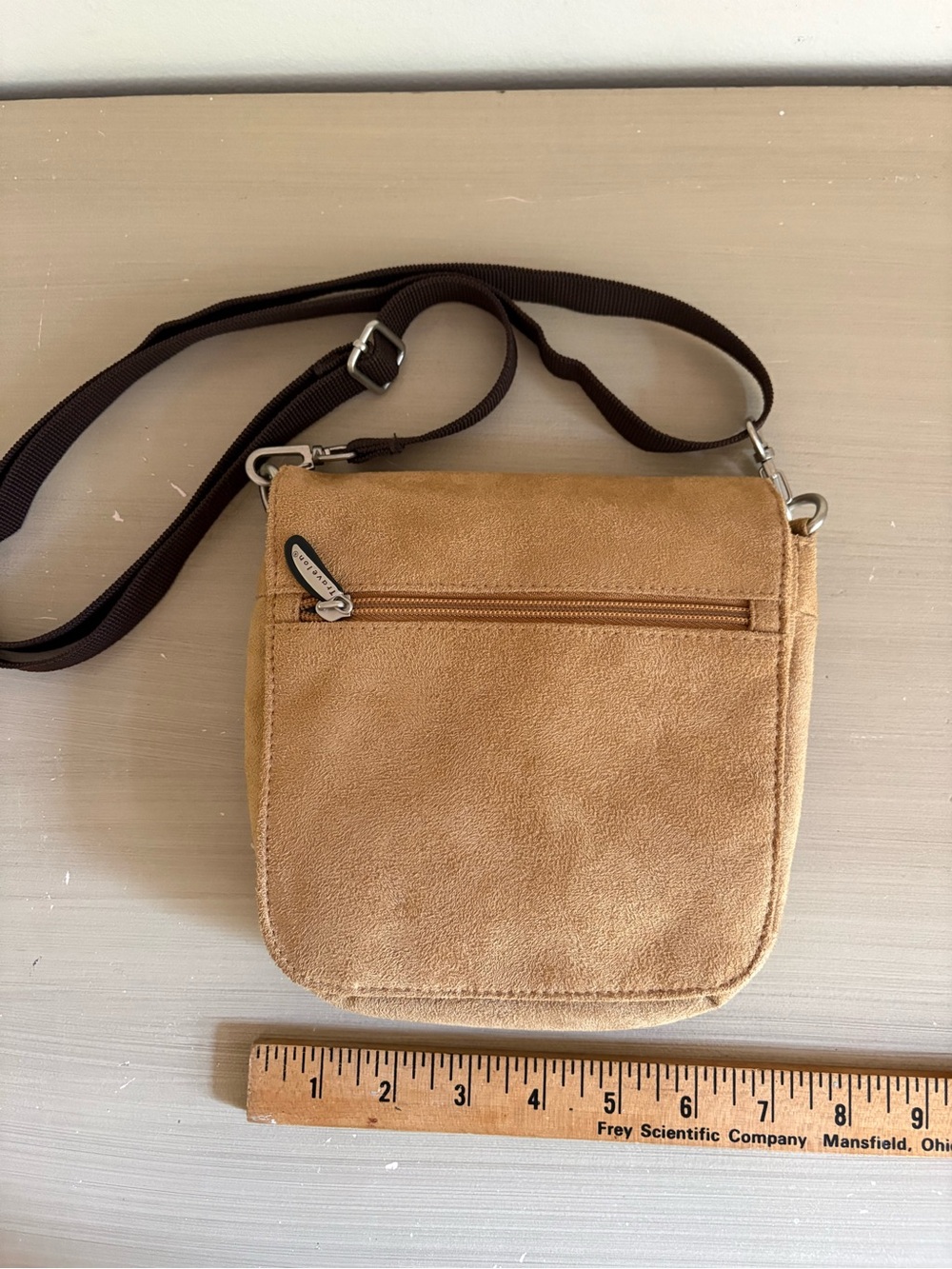 Travelon crossbody purse is designed for travel security